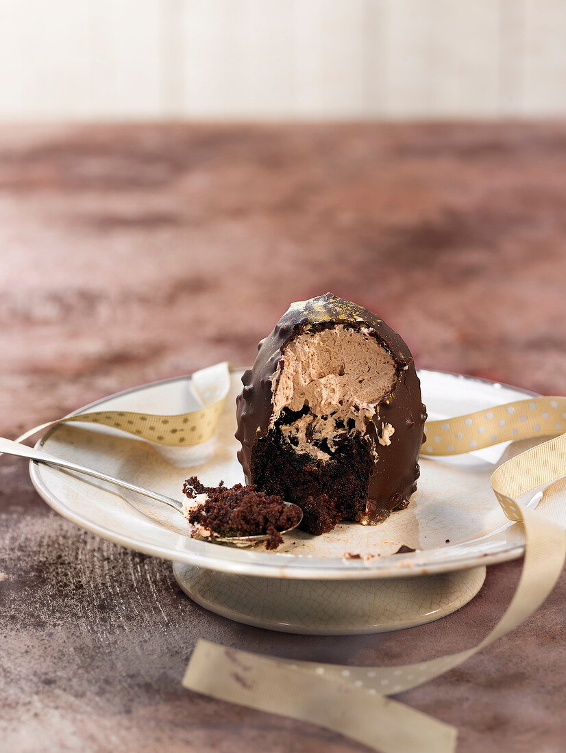 Schokoladenmousse-Cupcake
