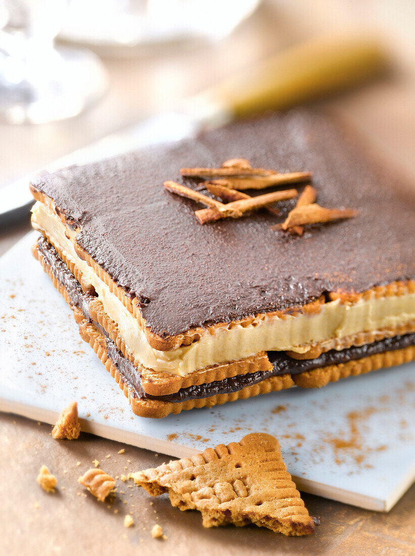 Petits Lu Spéculoos Opéra cake