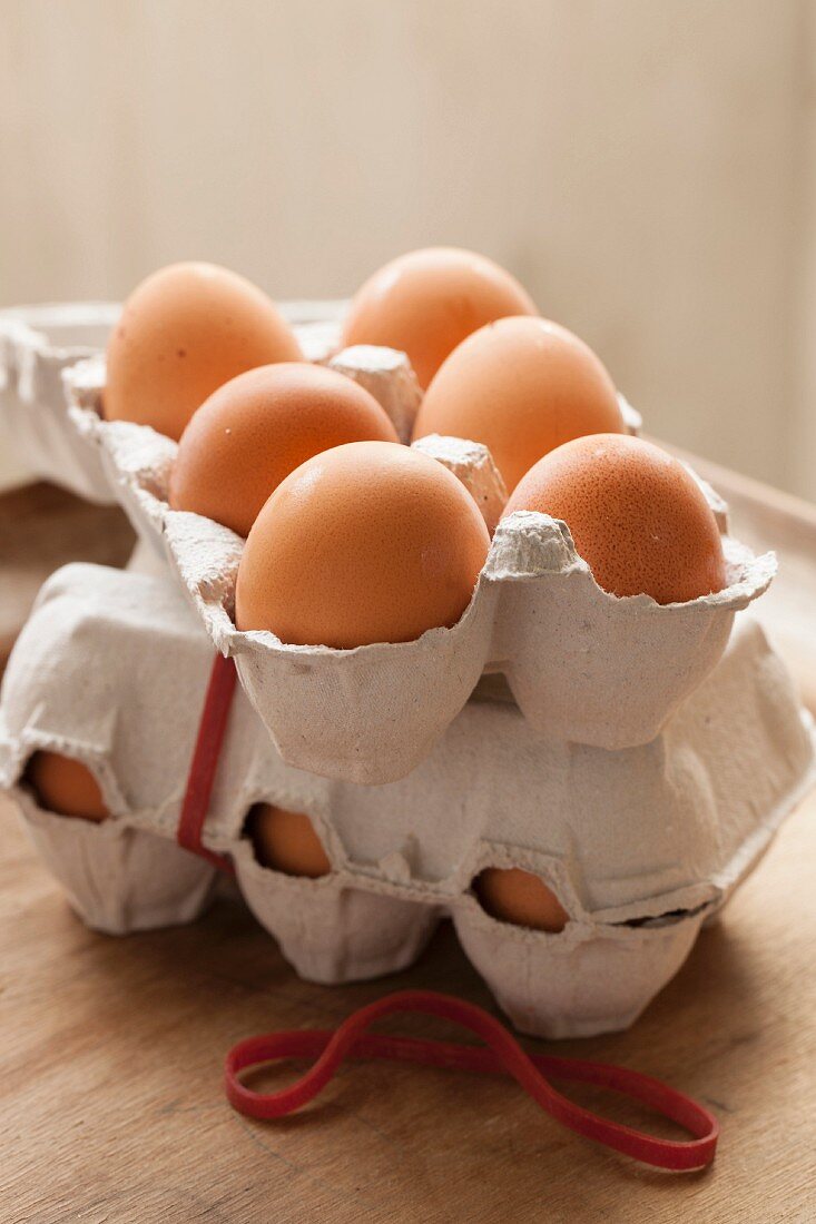 Two boxes of 6 eggs
