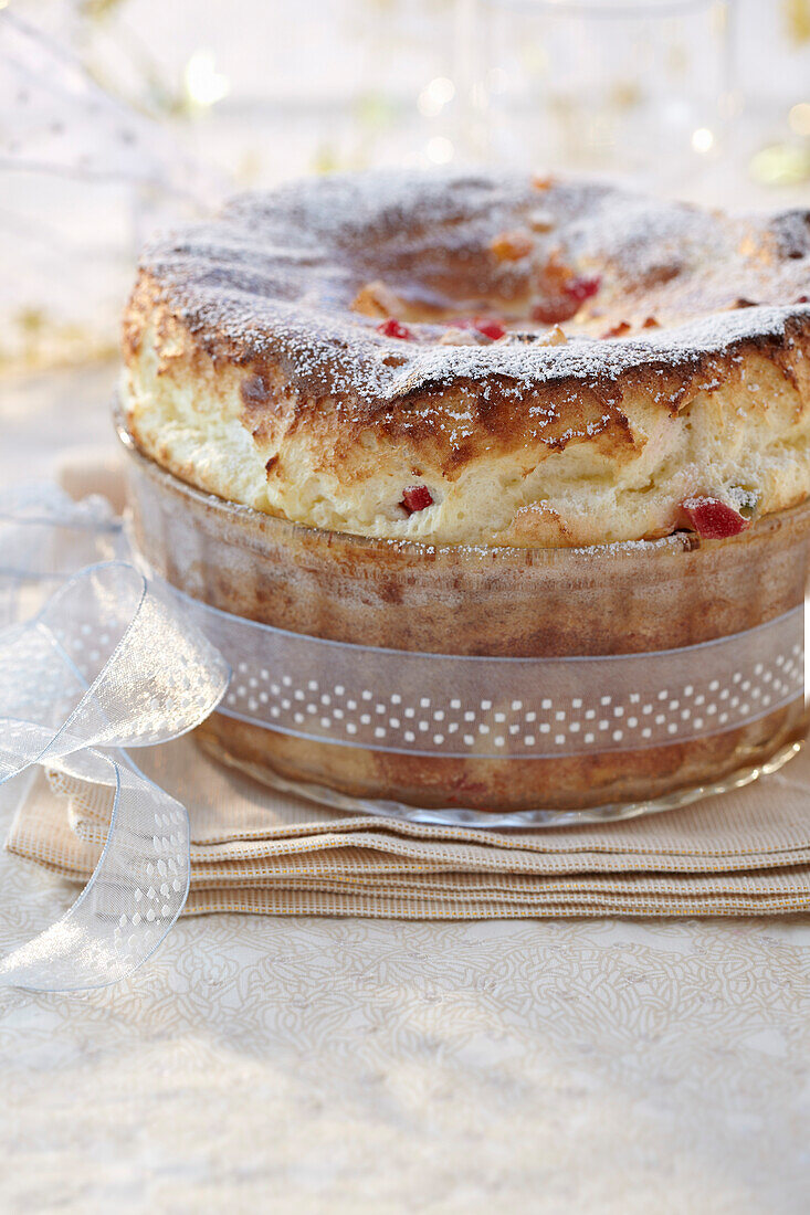 Candied fruit soufflé