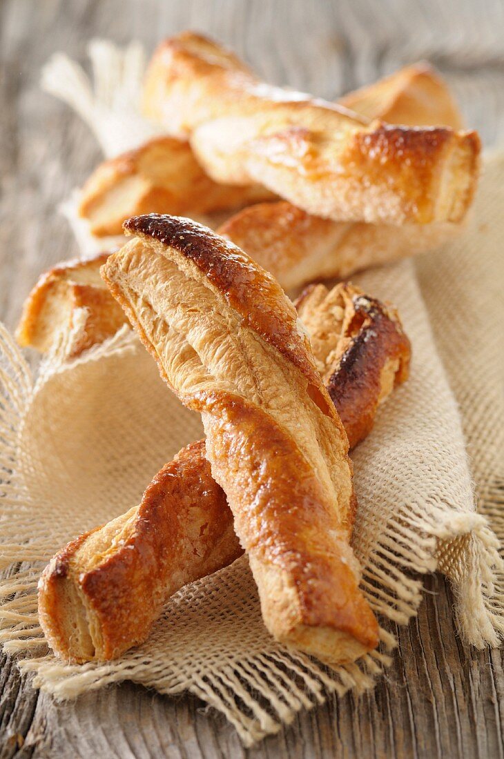 Flaky pastry twists