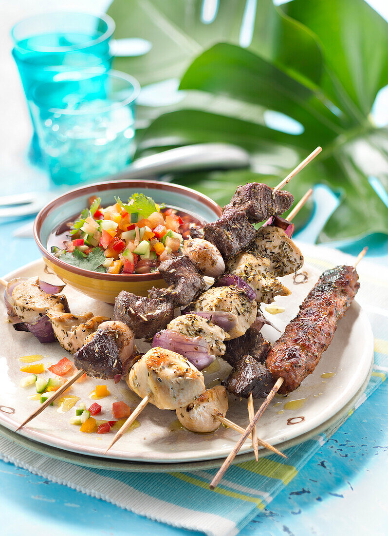 Churrasco,assorted meats cooked on embers