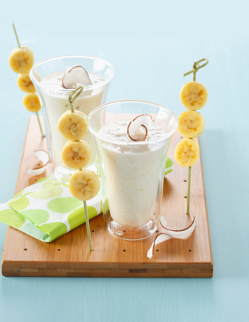 Pineapple,banana and coconut smoothie
