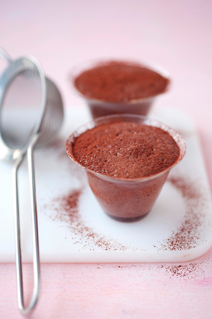 Light chocolate mousse