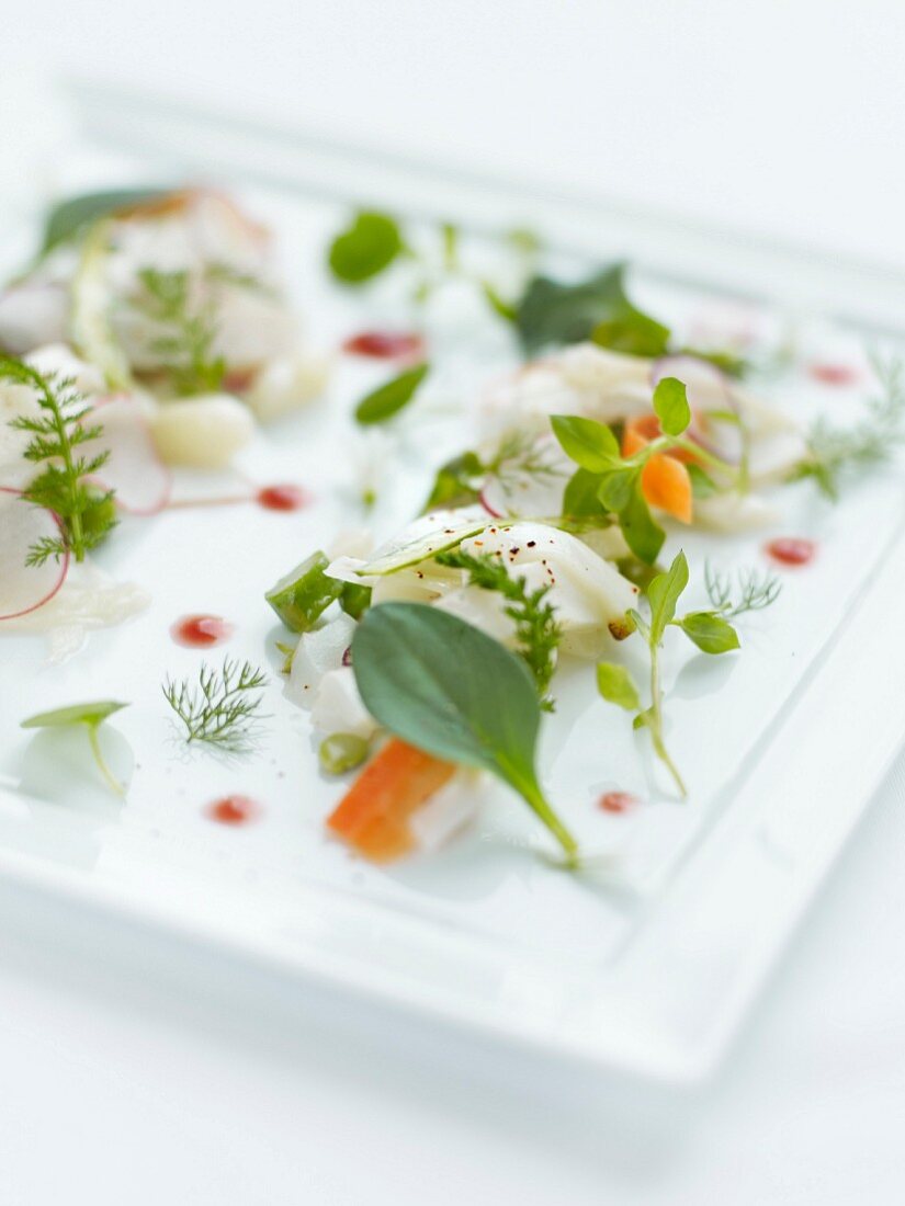 Squid carpaccio