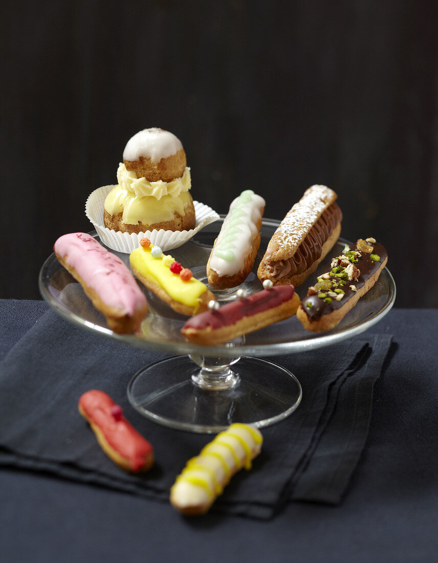 Assorted multicolored Eclairs