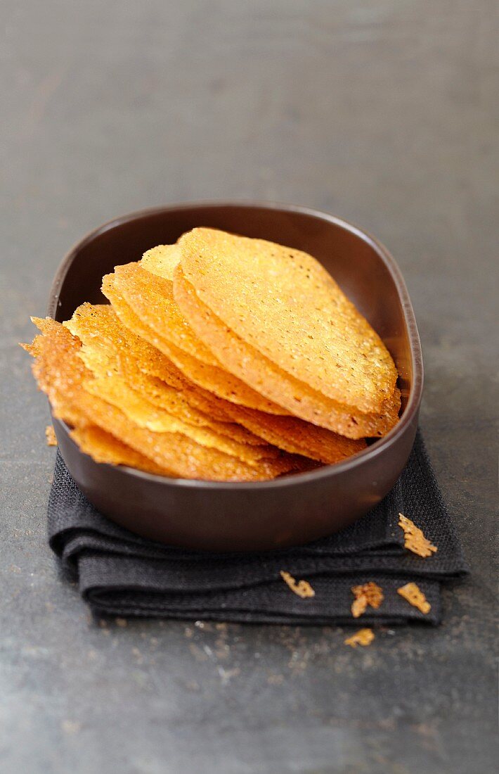 Caramelized orange tuiles