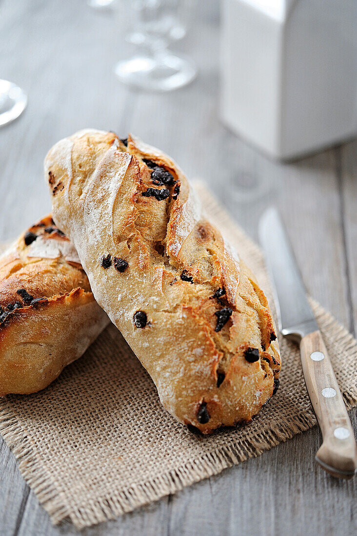 Chocolate chip bread buns