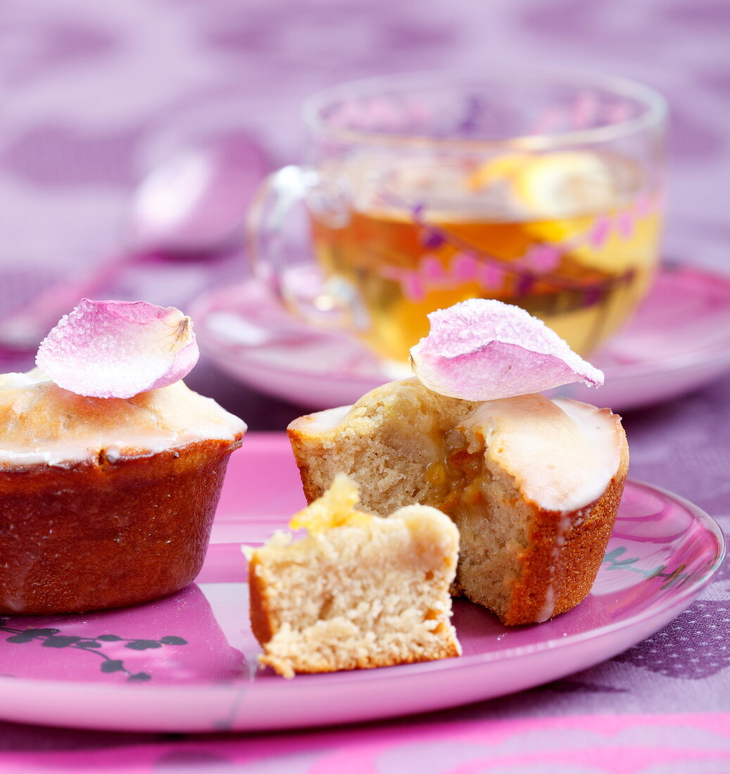 Selbstgemachte, französische Nonettes mit Orangenmarmelade