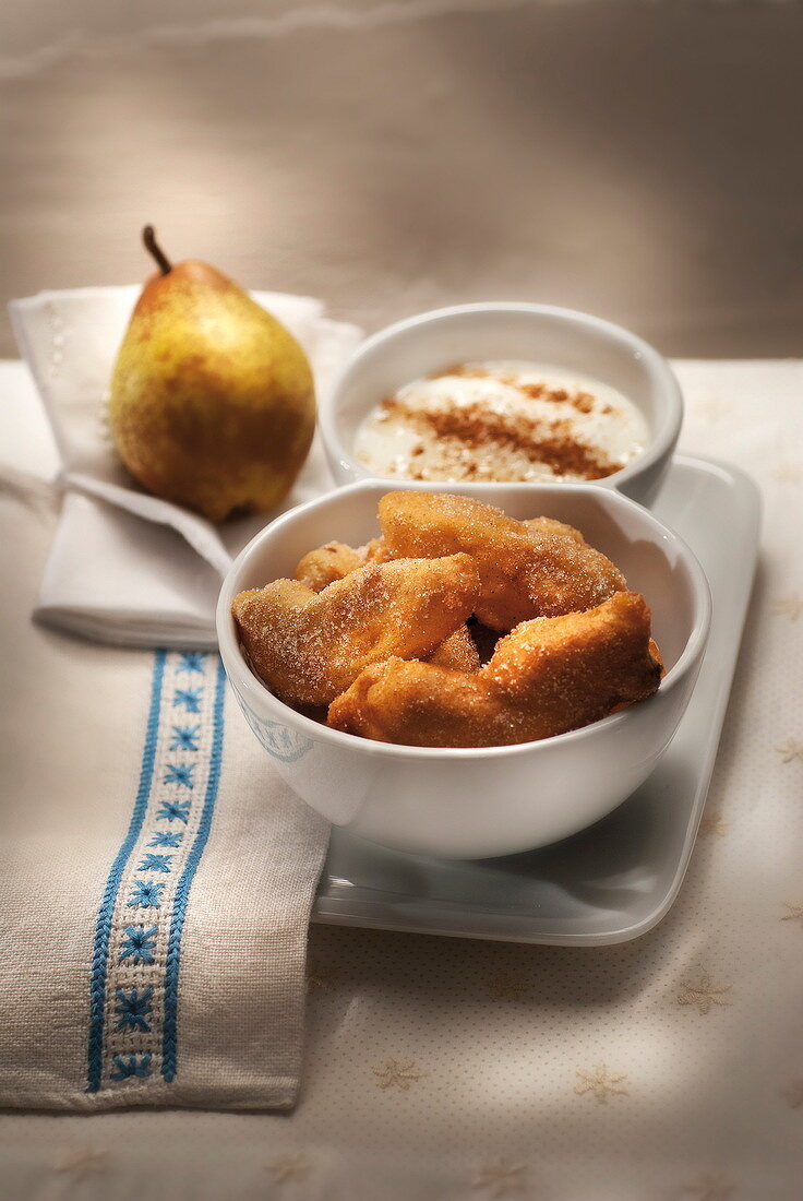 Pear fritters