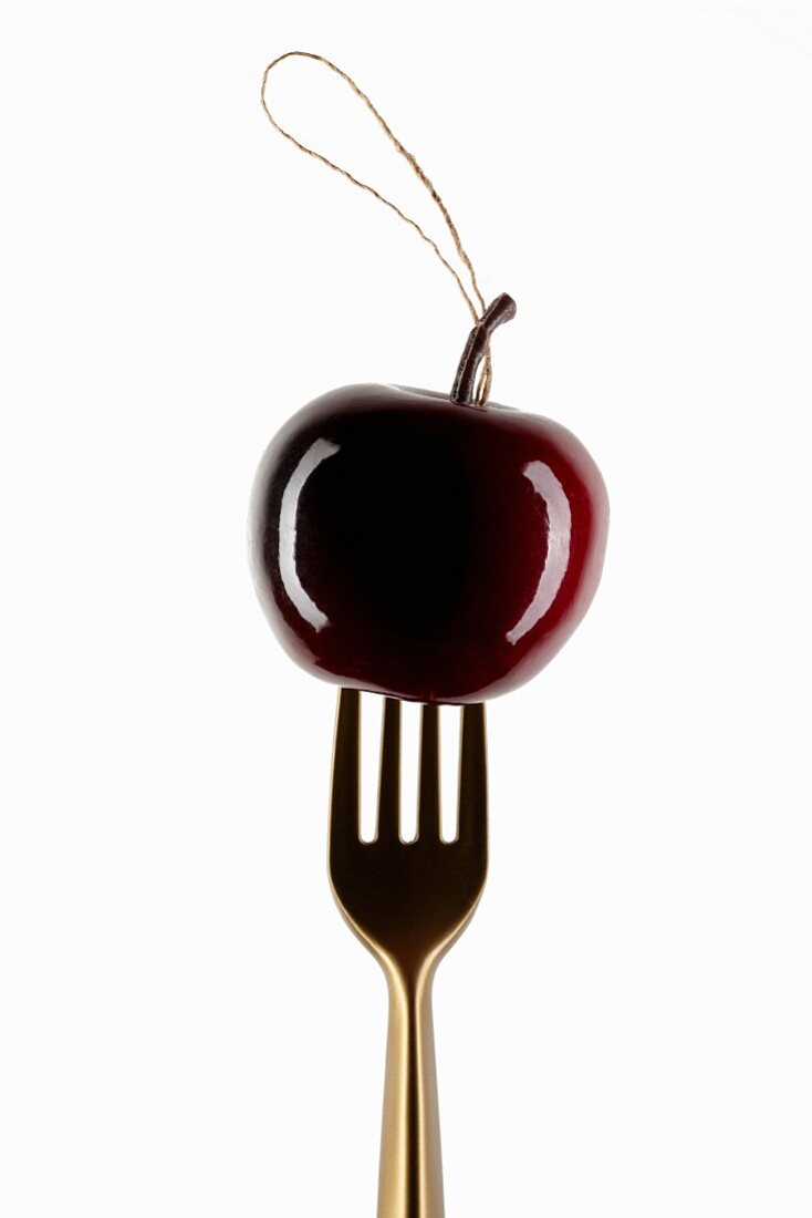 Cherry to hang on the end of a fork