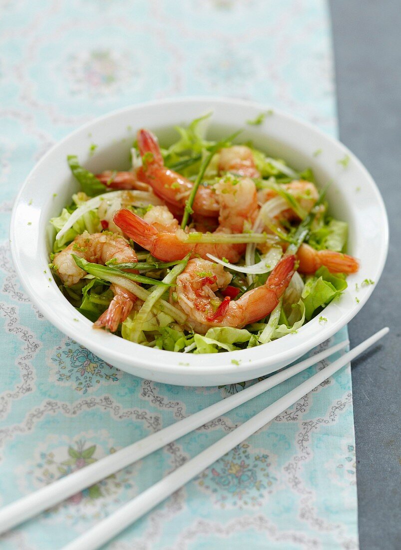 Thai shrimp salad