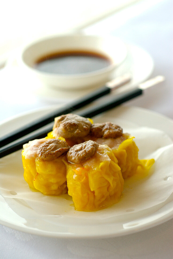 Pan-fried foie gras Ha kaos at the Jumbo restaurant