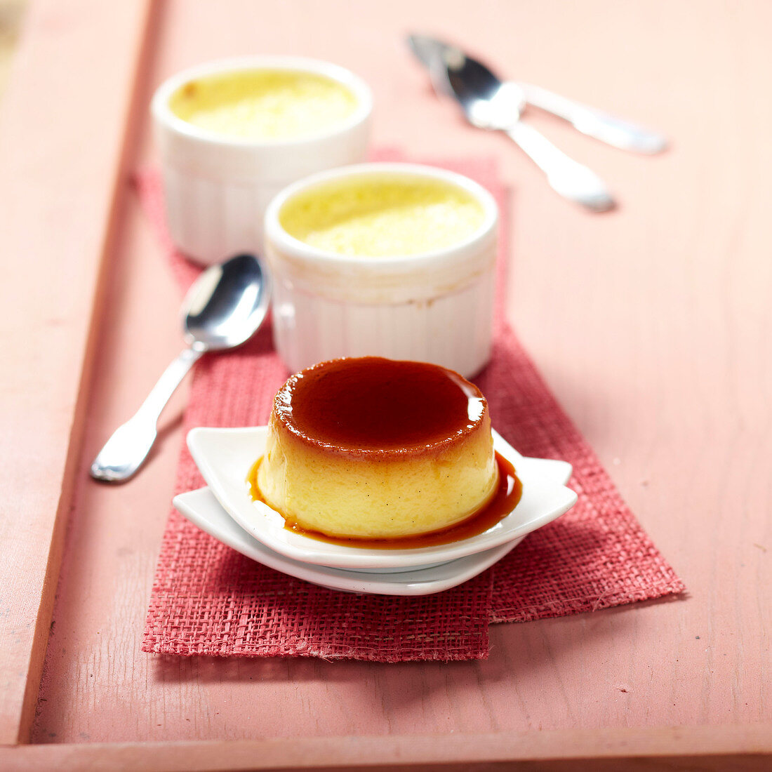 Gestürzter Karamelpudding