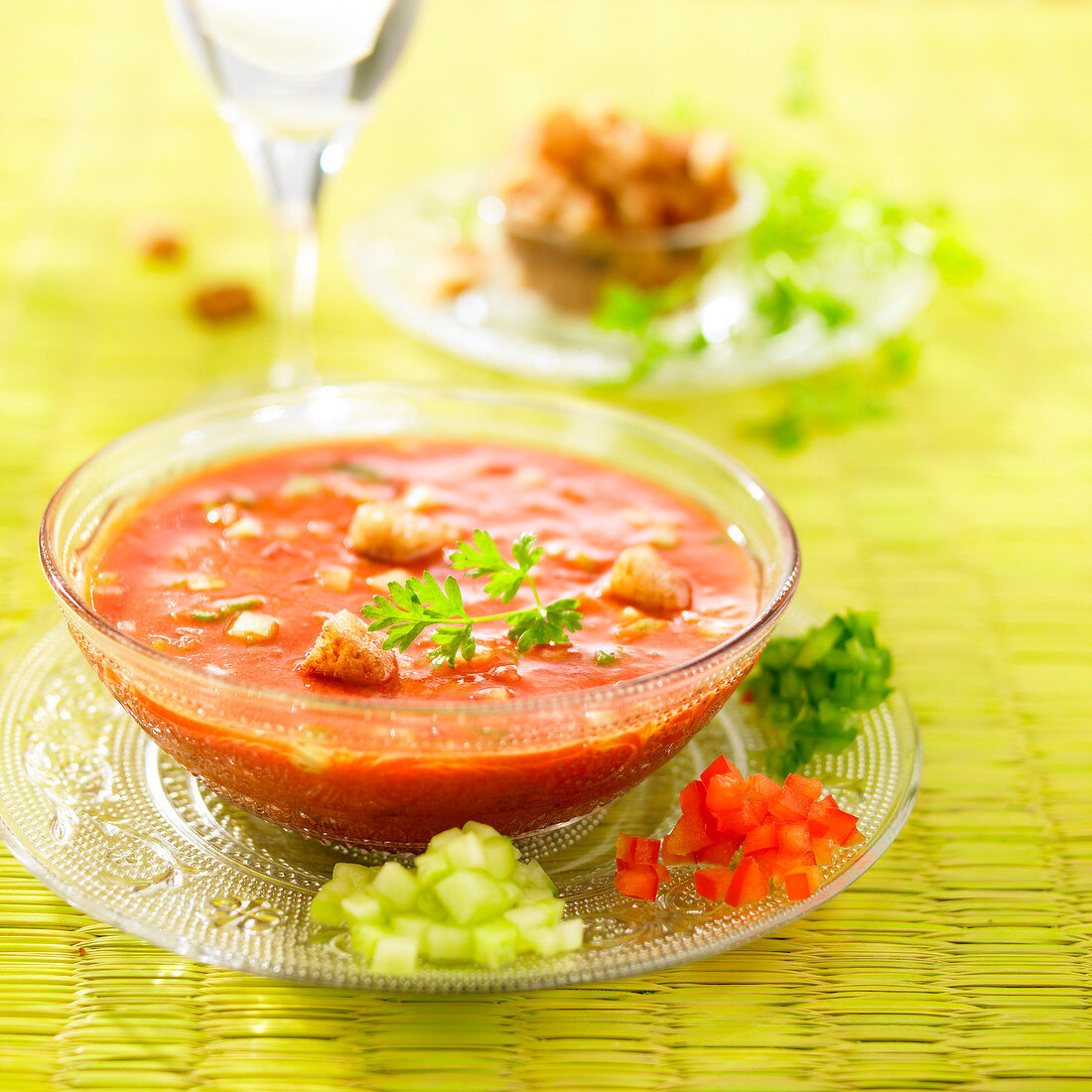 Gazpacho (kalte Tomatensuppe, Spanien)