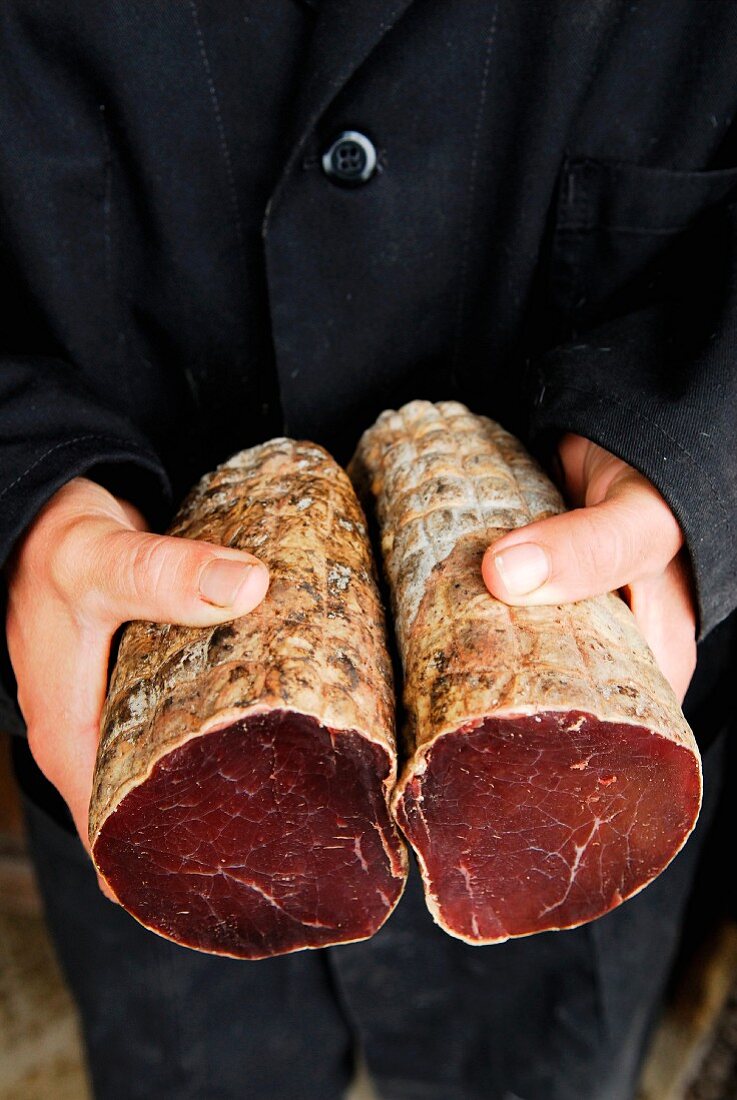 Getrocknetes Rindfleisch aus Aubrac