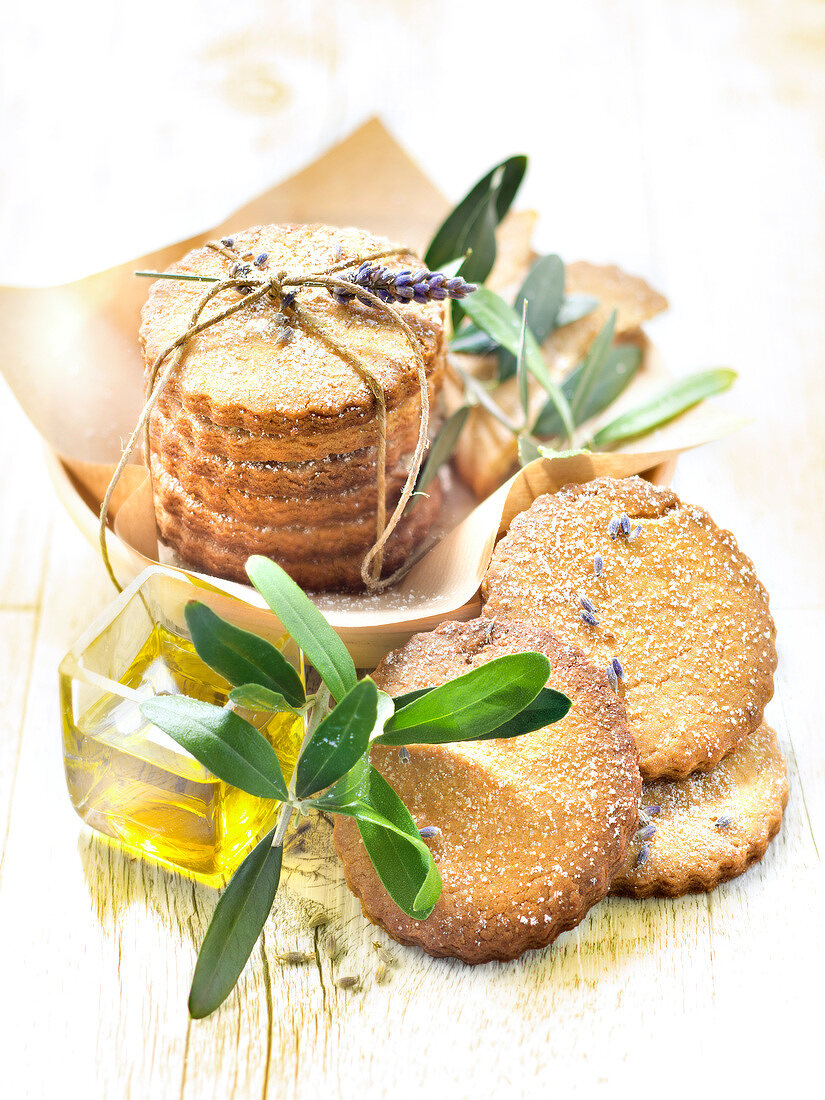 Sandplätzchen mit Olivenöl und Honig