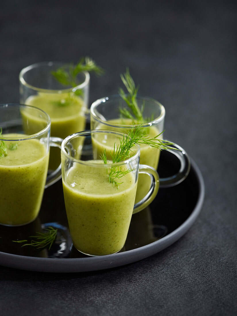 Cucumber, dill and mint juice