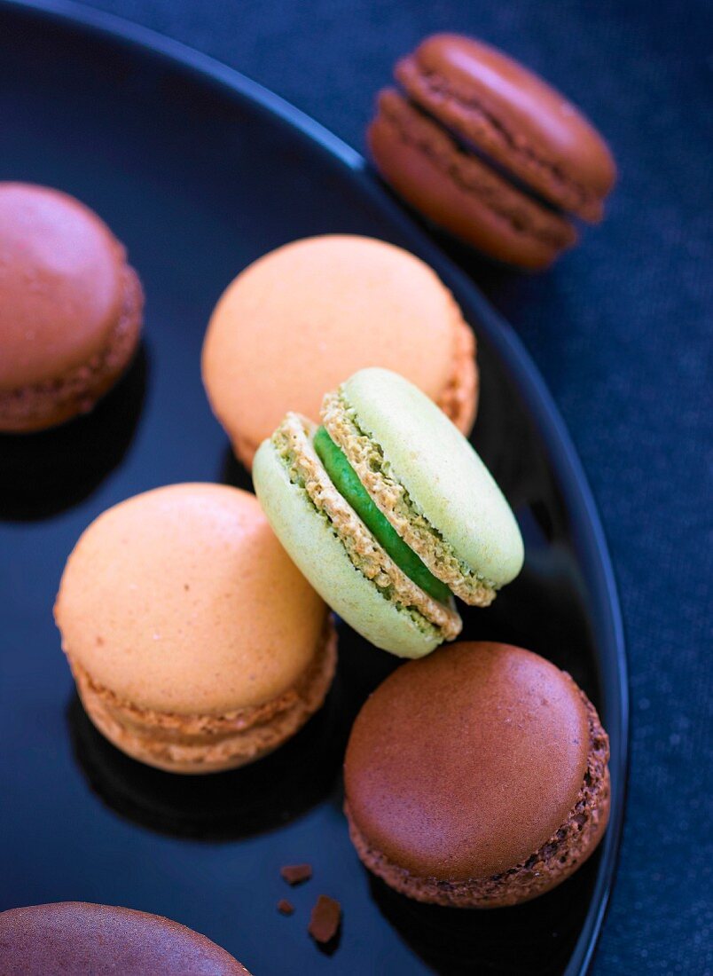 Verschiedenfarbige Macarons