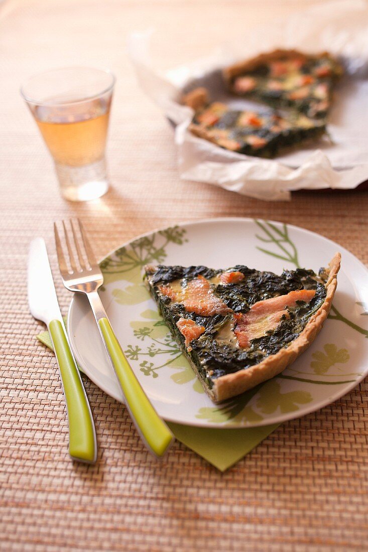 Lachs-Spinat-Tarte