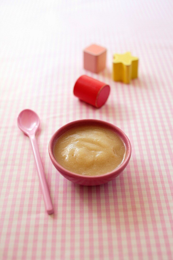 Baby's apple-rhubarb compote