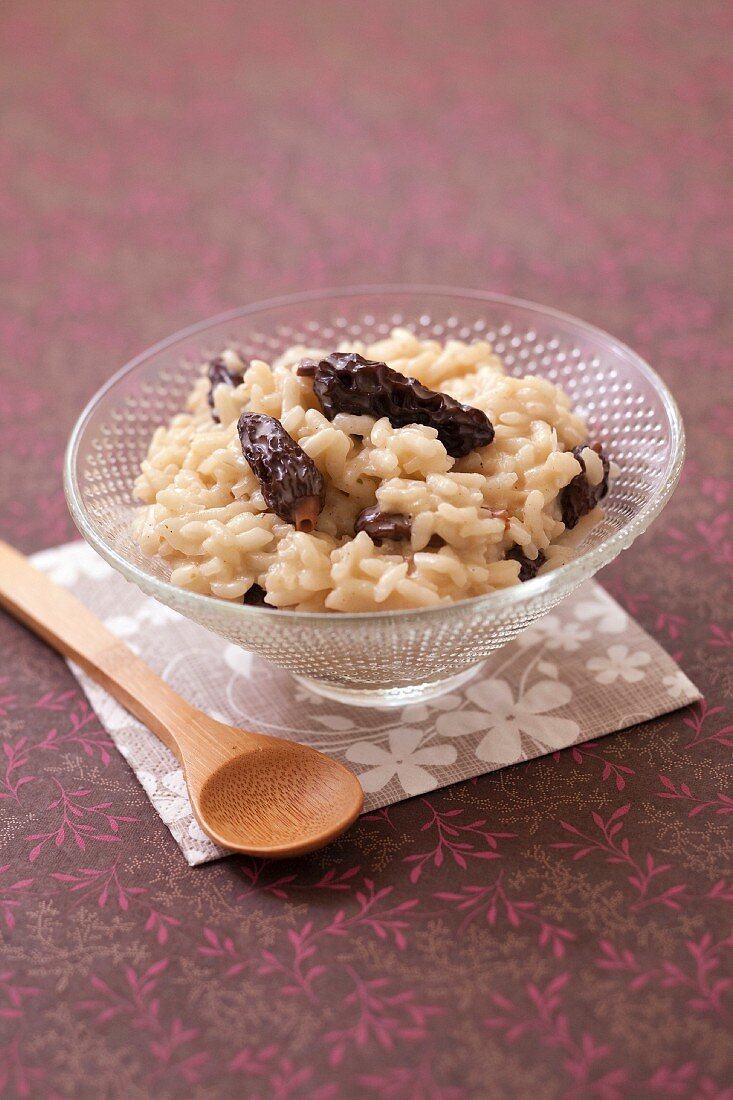 Risotto with morels and parmesan