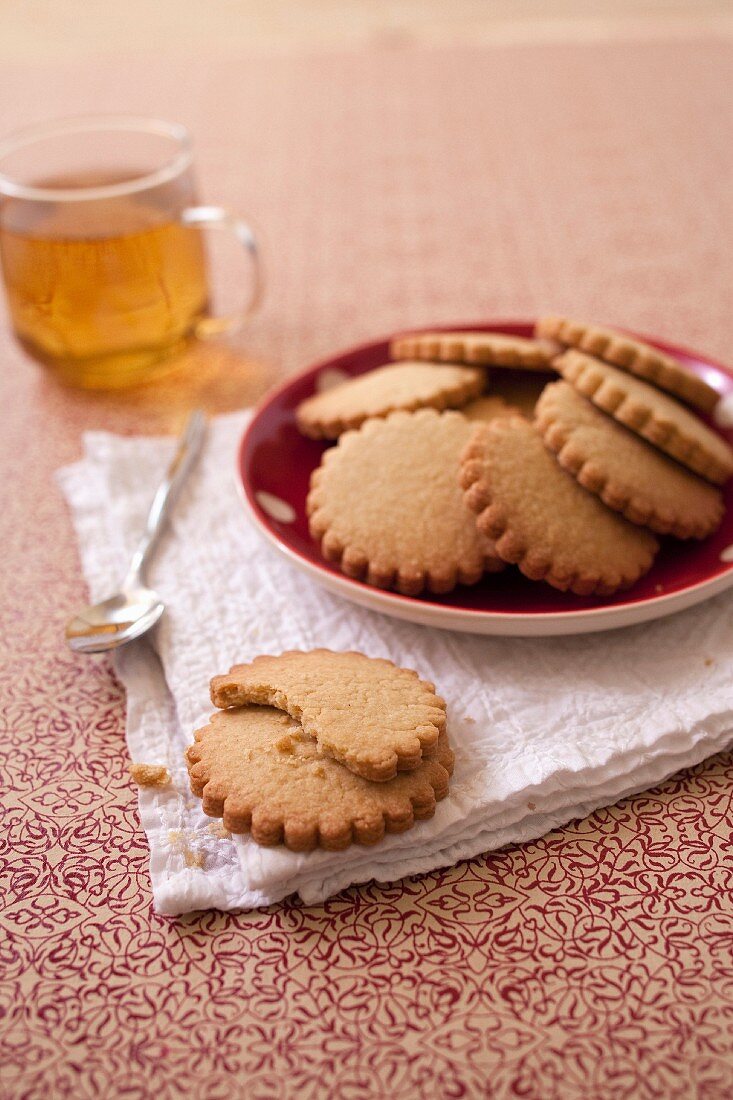 Butterkekse aus Caen mit Calvados