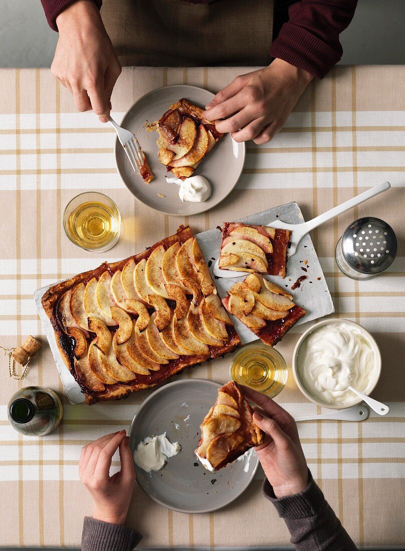 Tarte aux pommes (Französische Apfeltarte)