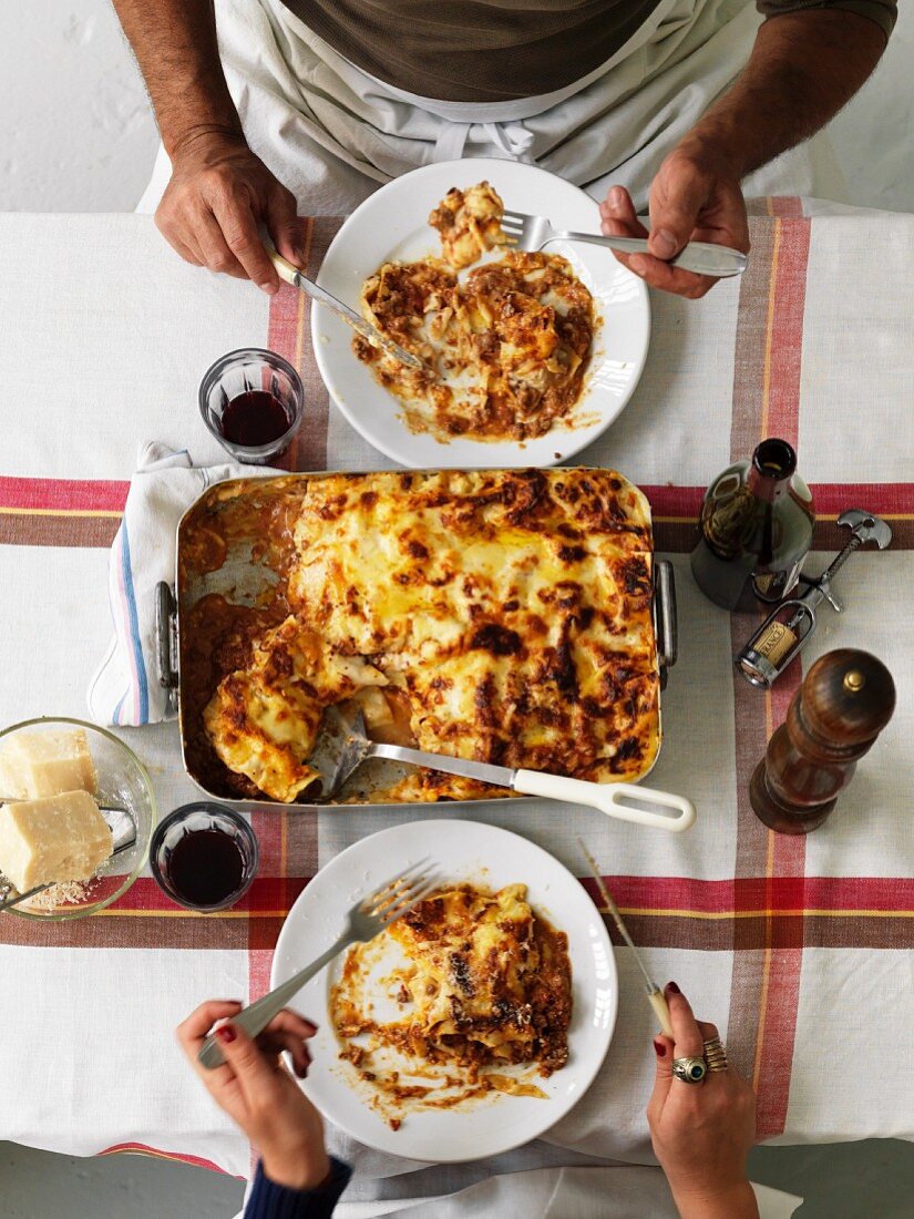 Lasagne mit Rinderhackfleisch