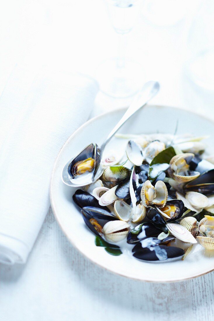 Mussels with coconut milk and citronella