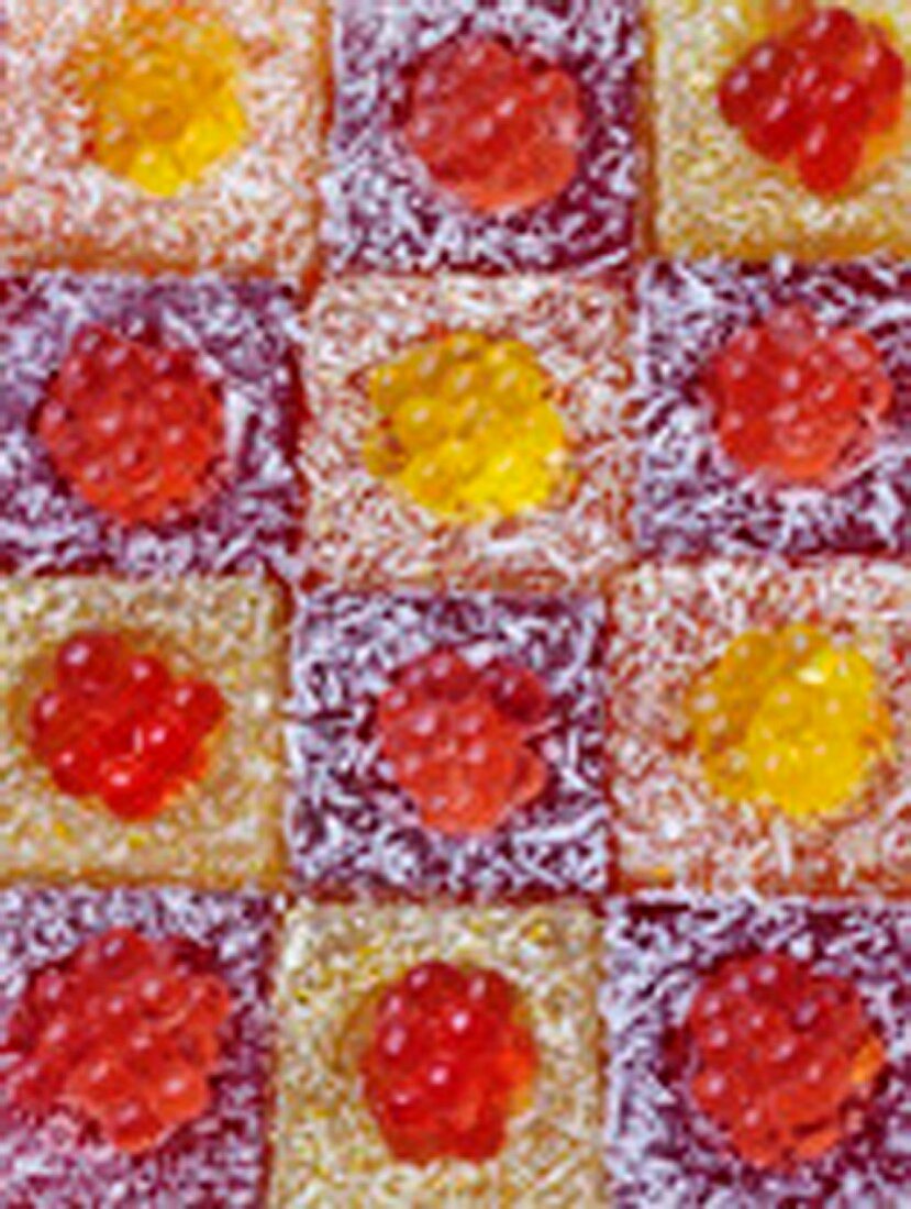 Fruit pearl frosted squares