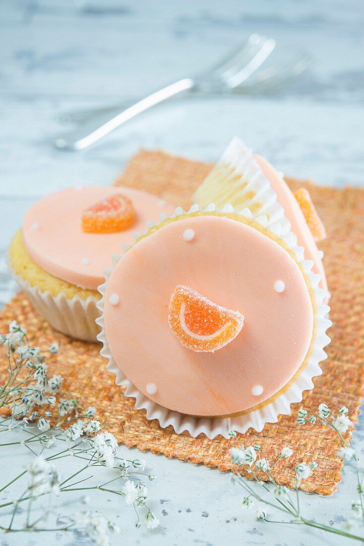 Orangen-Cupcakes