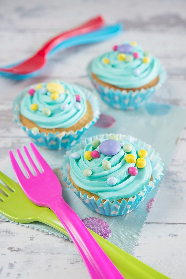 Cupcakes Blaue Lagune
