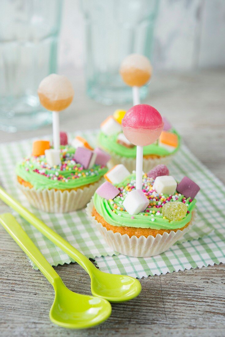 Candy cupcakes