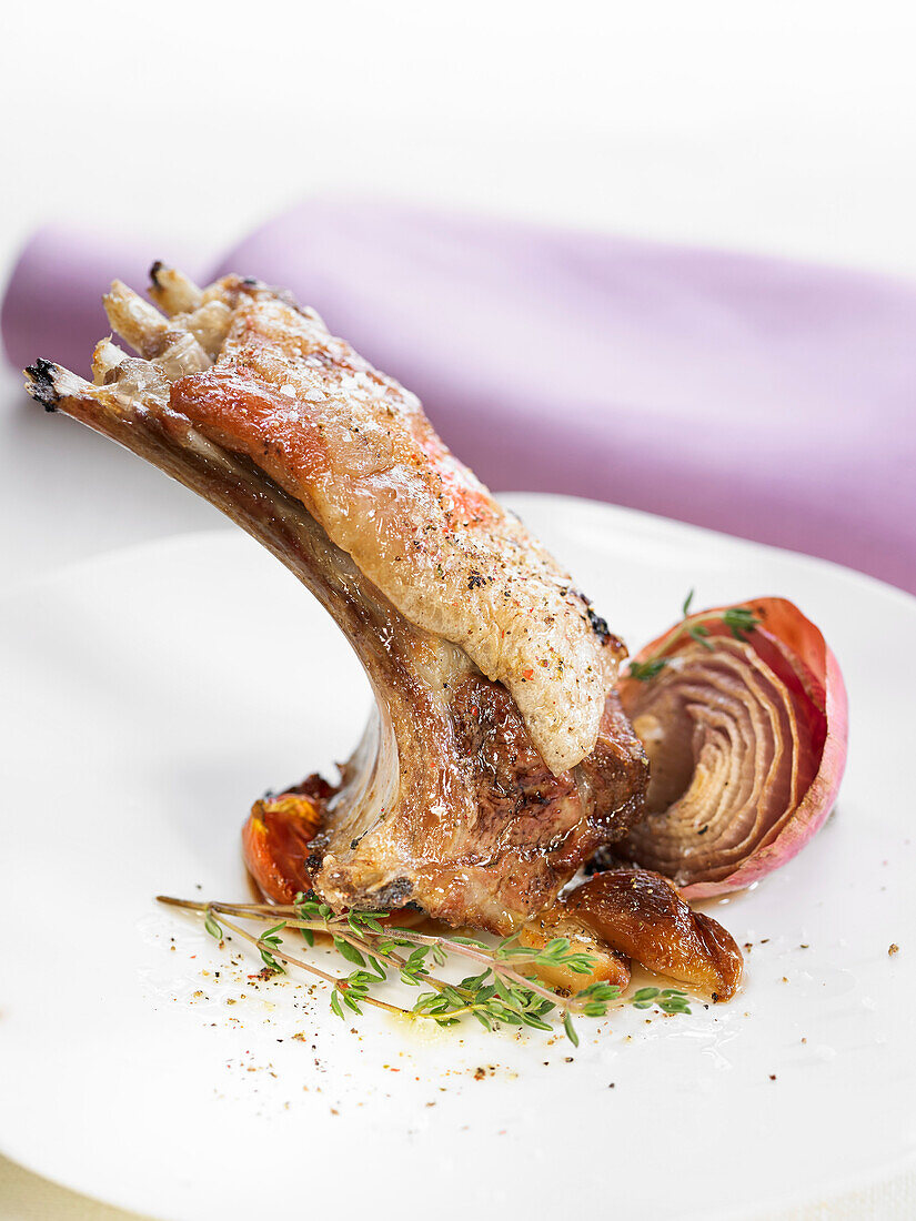 Roasted suckling lamb