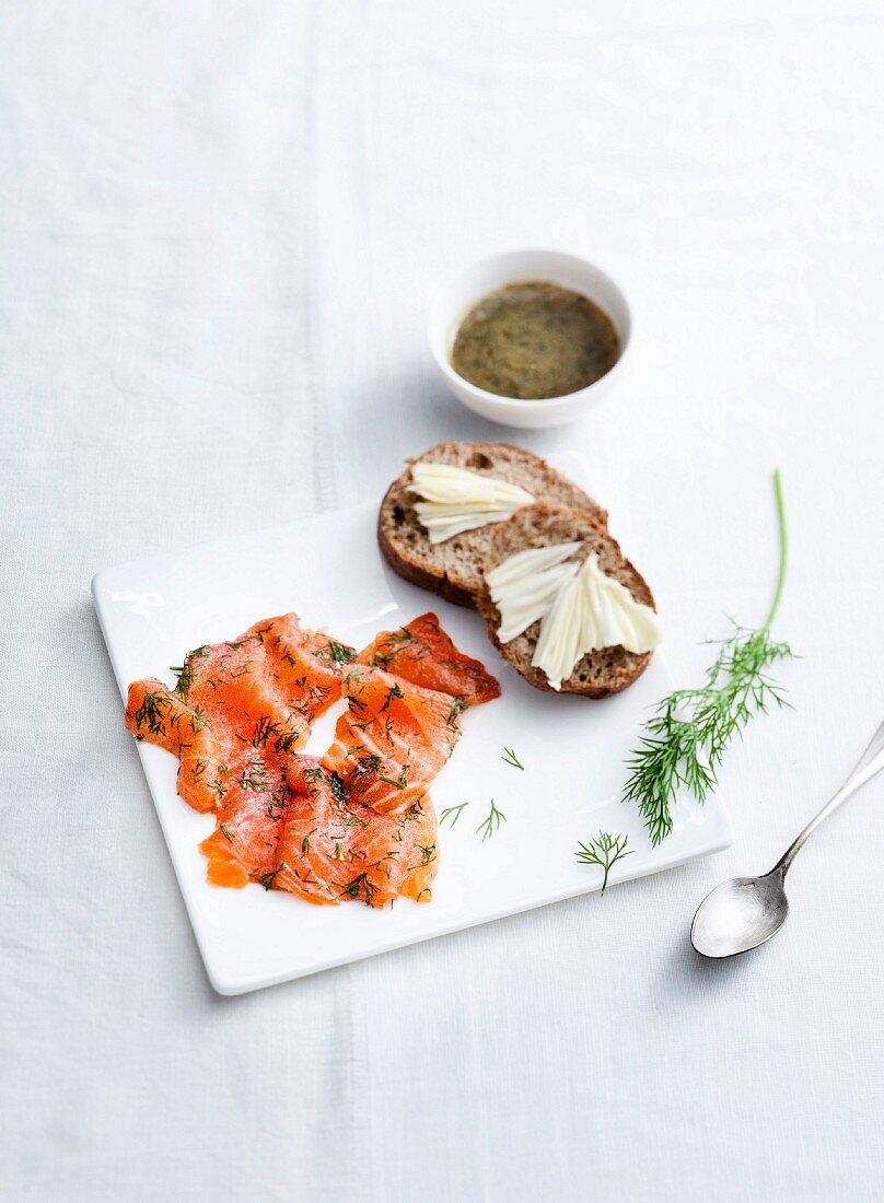 Gravlax salmon