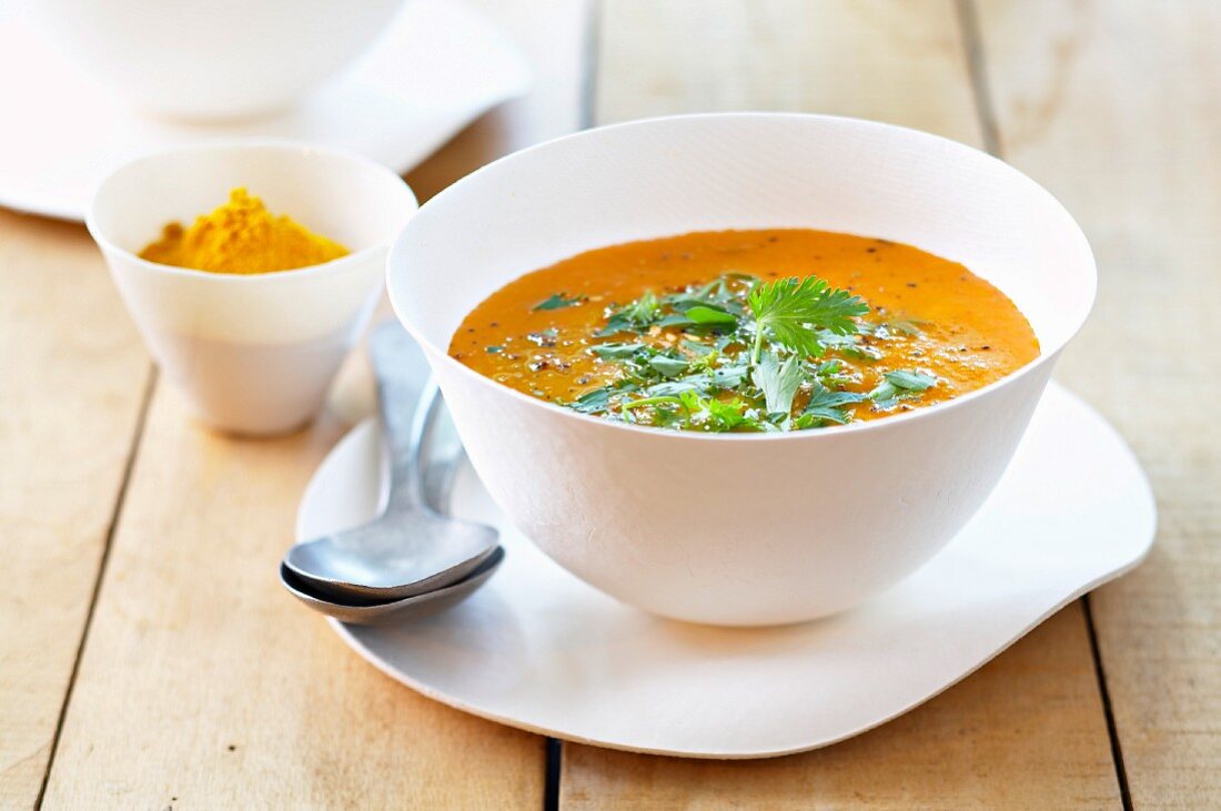 Indian curry tomato soup