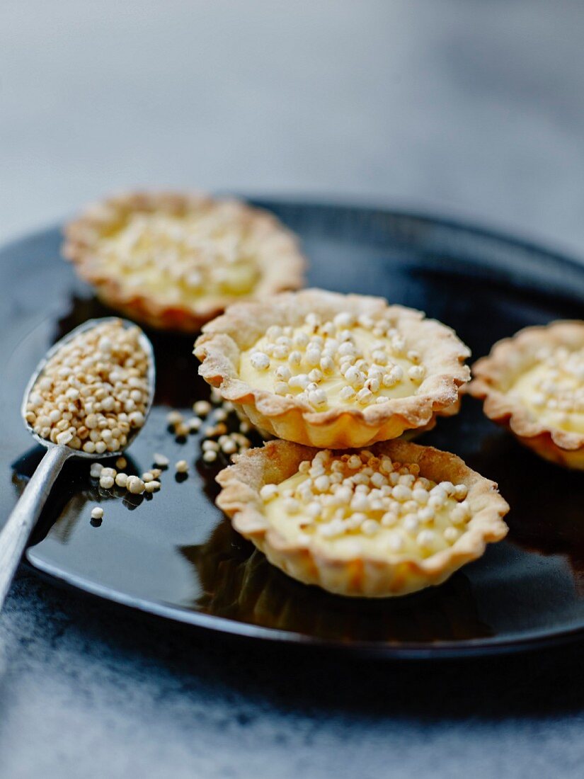 Zitronentörtchen mit Quinoa