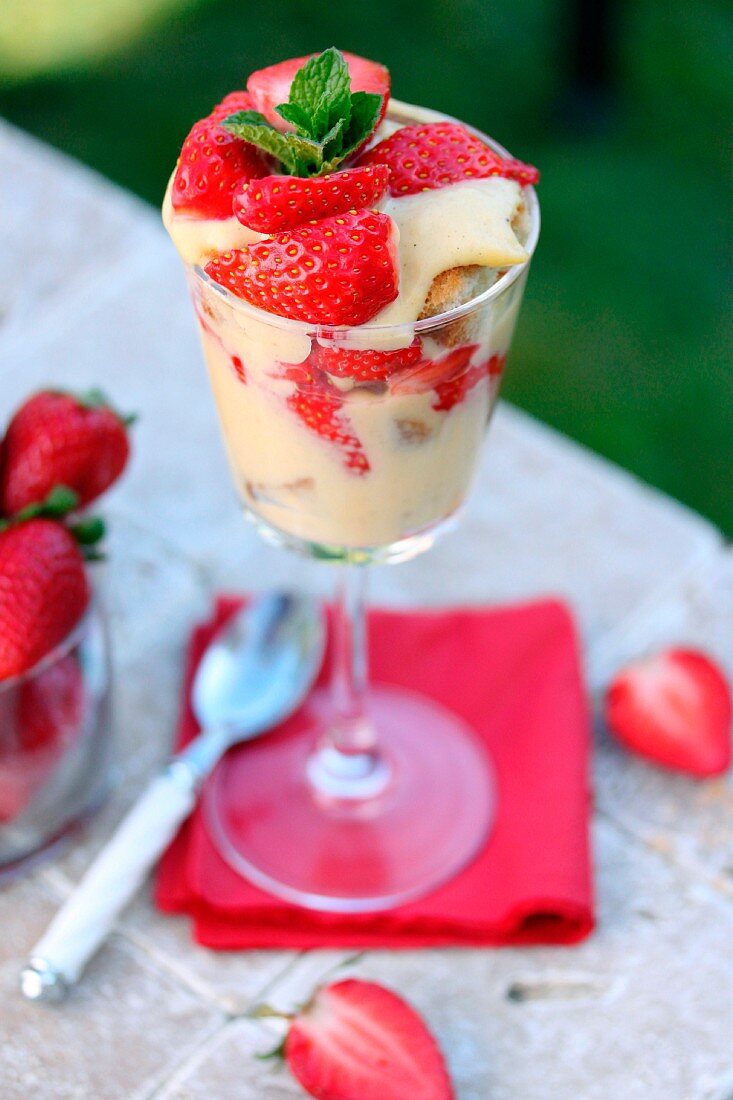 Erdbeer-Trifle