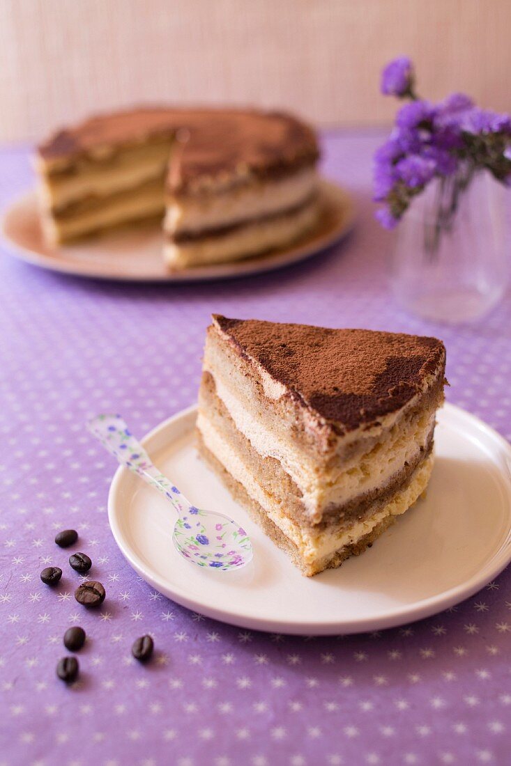 Tiramisu-style layer cake