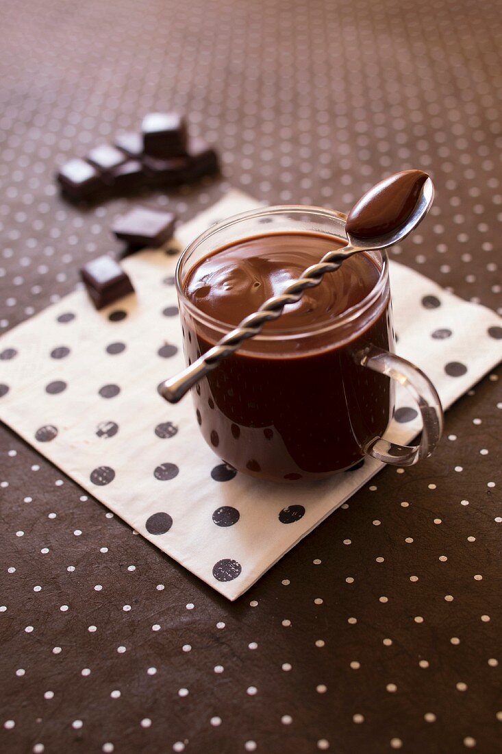 Cioccolata calda, italienische Heiße Schokolade
