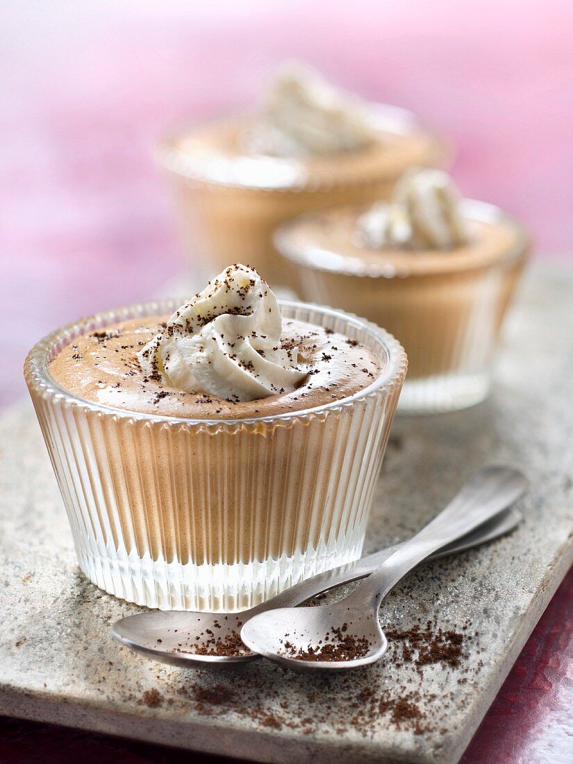 Chestnut and coffee mousse