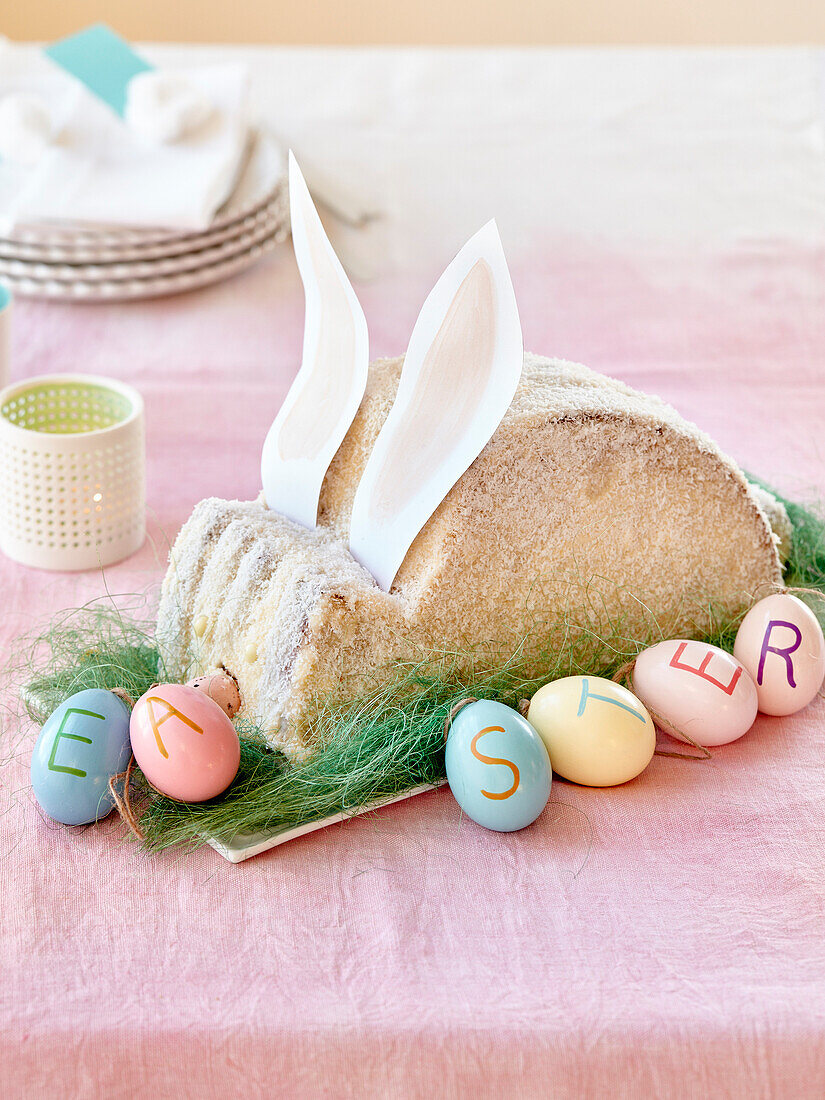 Rabbit Easter cake