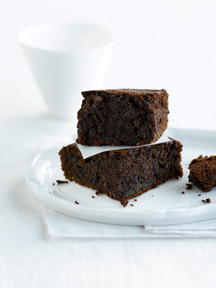 Brownies mit dunkler Schokolade