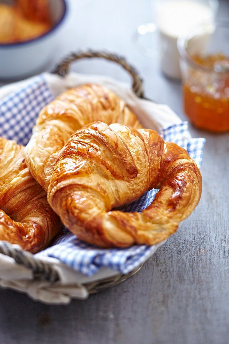 Traditional croissants