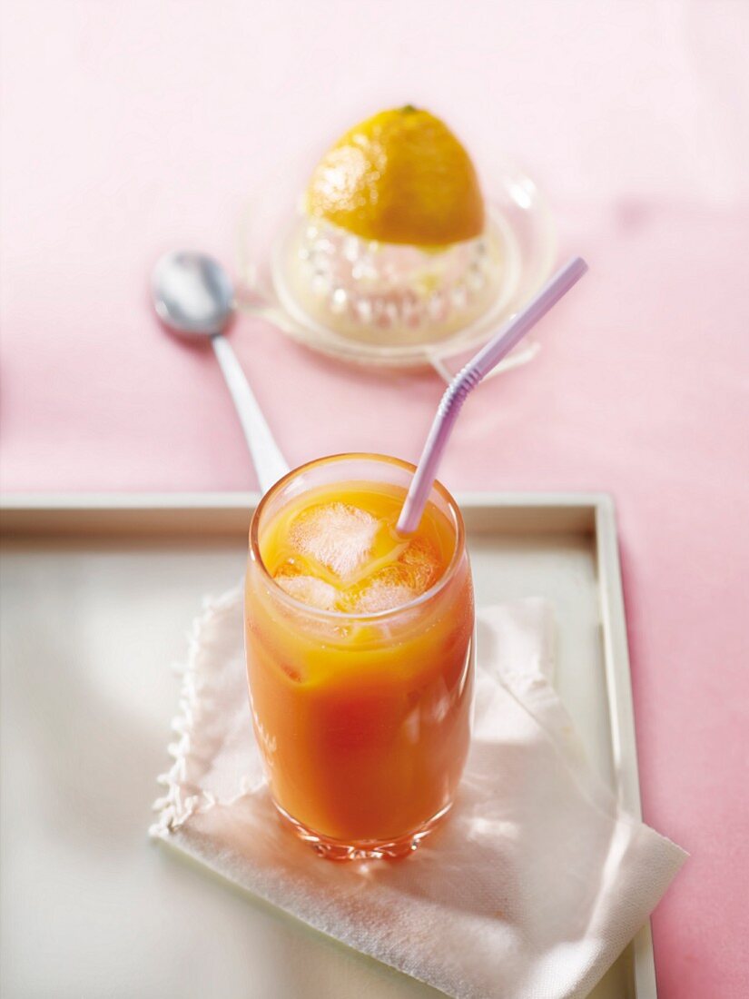 Orange and lemon juice cocktail