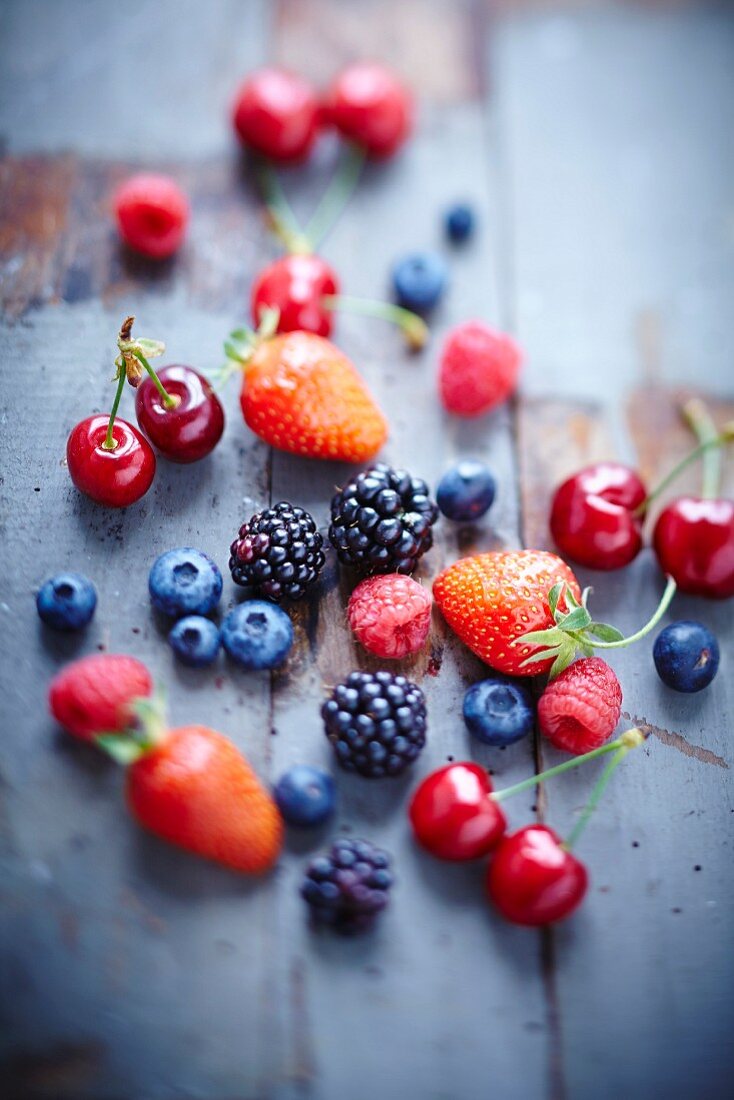 Assortment of summer berries