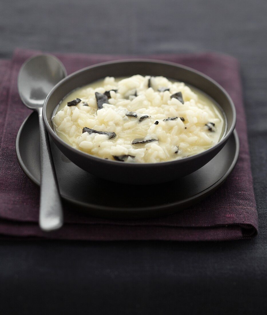 Creamy risotto with truffles