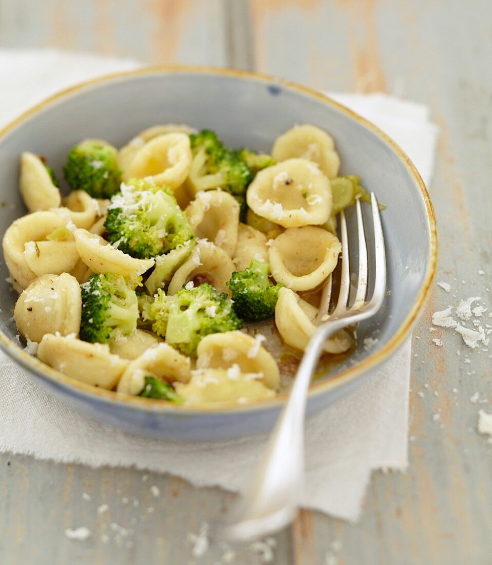 Orecchiette with broccolis
