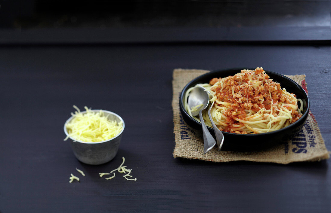 Spaghetti Bolognese mit Kalbhackfleisch